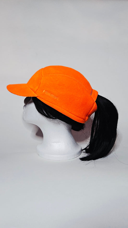 Fleece Ponytail hat for Woman Blaze Orange